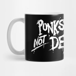 Punks not Dead Rock Mug